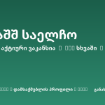Sheni ვაკანსია