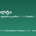 Sheni ვაკანსია