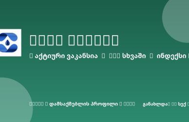 Sheni ვაკანსია