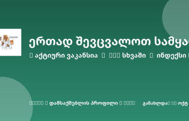 Sheni ვაკანსია