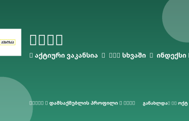 Sheni ვაკანსია