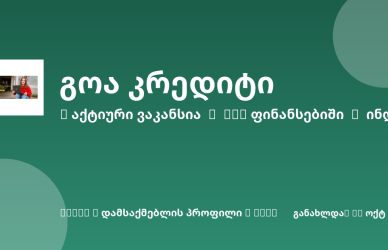 Sheni ვაკანსია