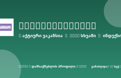 Sheni ვაკანსია