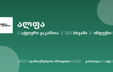 Sheni ვაკანსია