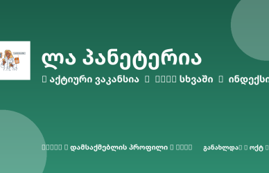Sheni ვაკანსია