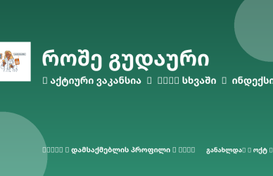 Sheni ვაკანსია