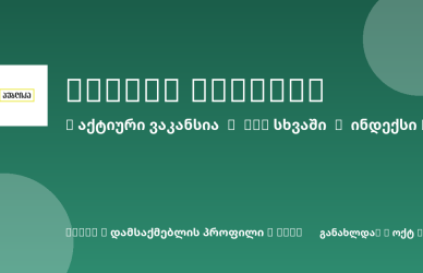 Sheni ვაკანსია