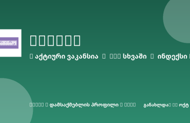Sheni ვაკანსია