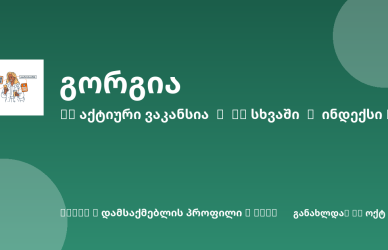 Sheni ვაკანსია