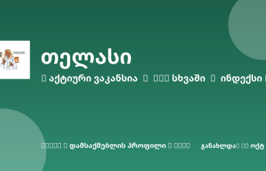 Sheni ვაკანსია