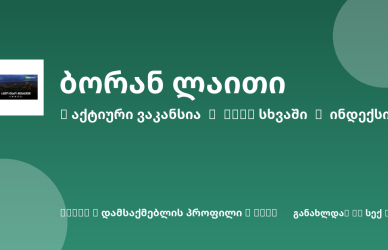 Sheni ვაკანსია
