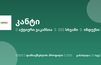 Sheni ვაკანსია