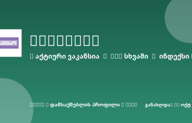 Sheni ვაკანსია
