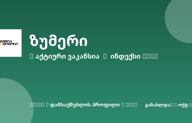 Sheni ვაკანსია