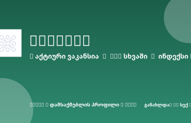 Sheni ვაკანსია