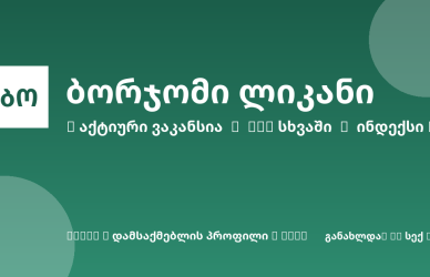 Sheni ვაკანსია