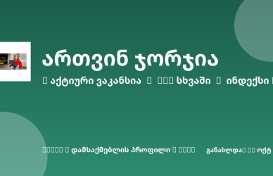 Sheni ვაკანსია