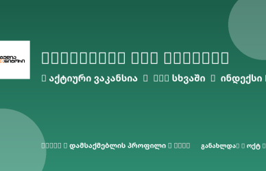 Sheni ვაკანსია