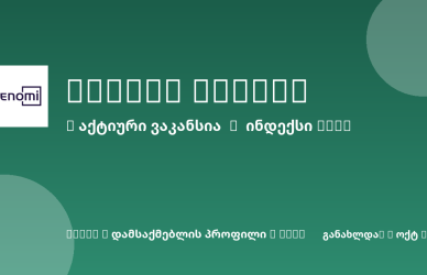 Sheni ვაკანსია