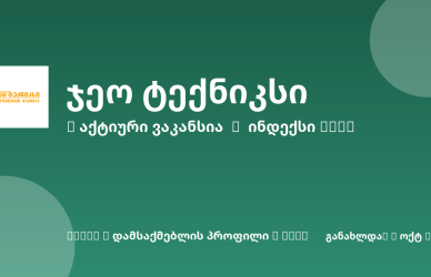 Sheni ვაკანსია