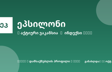 Sheni ვაკანსია