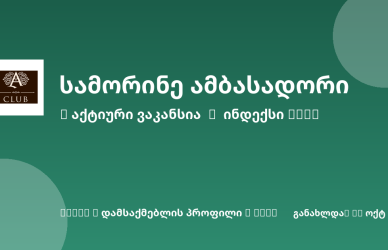 Sheni ვაკანსია