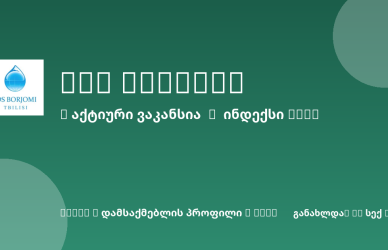 Sheni ვაკანსია